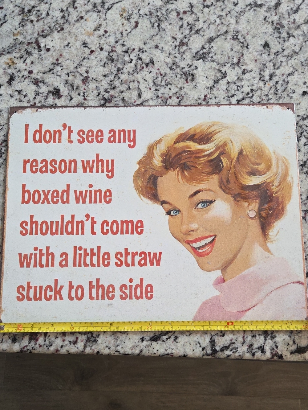 Vintage Tin Wall Sign